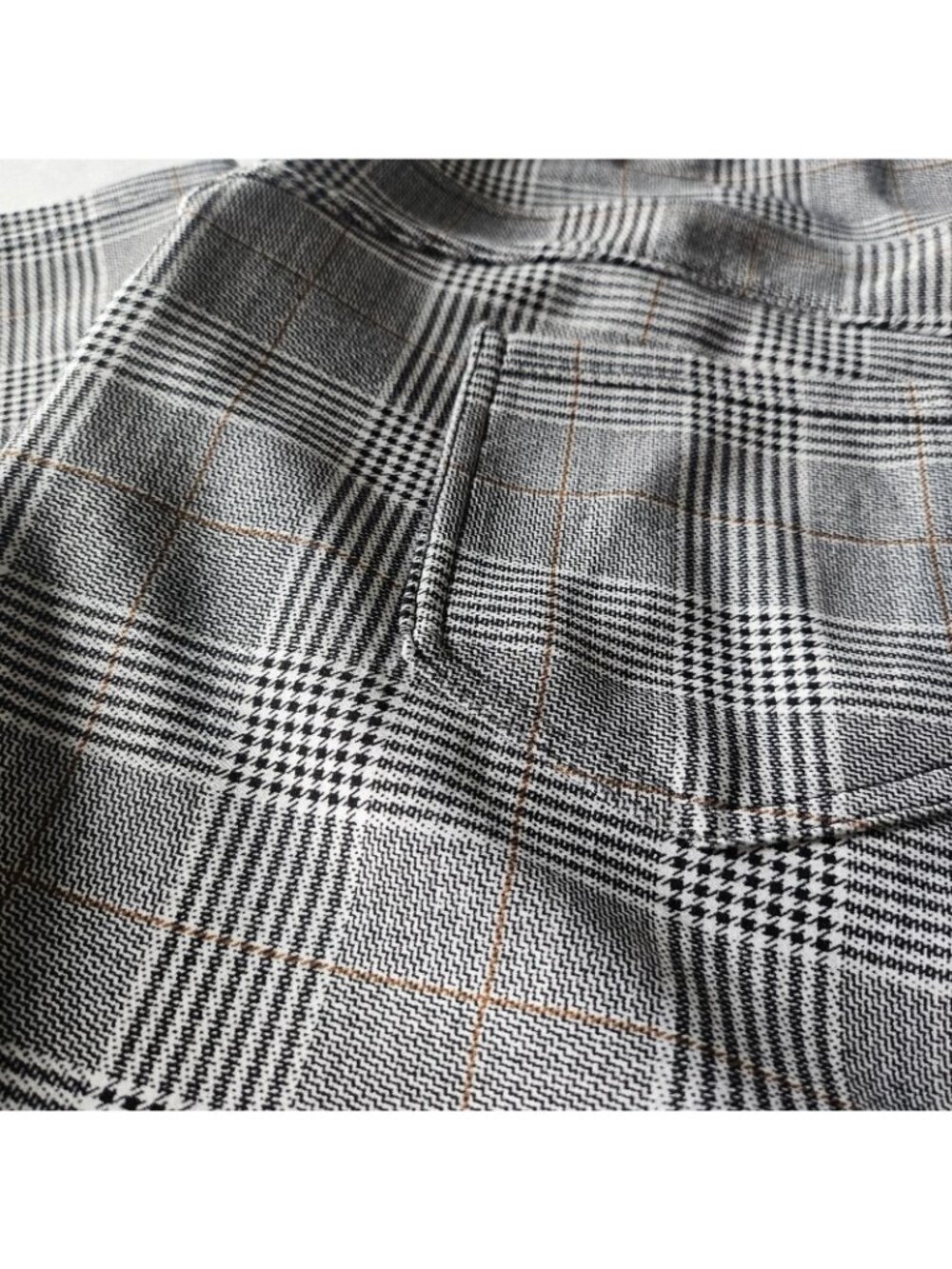 I Believe Slimming Pants Womens Plus Size 1X Gray Plaid Soft Stretch Pull On - Picture 11 of 12